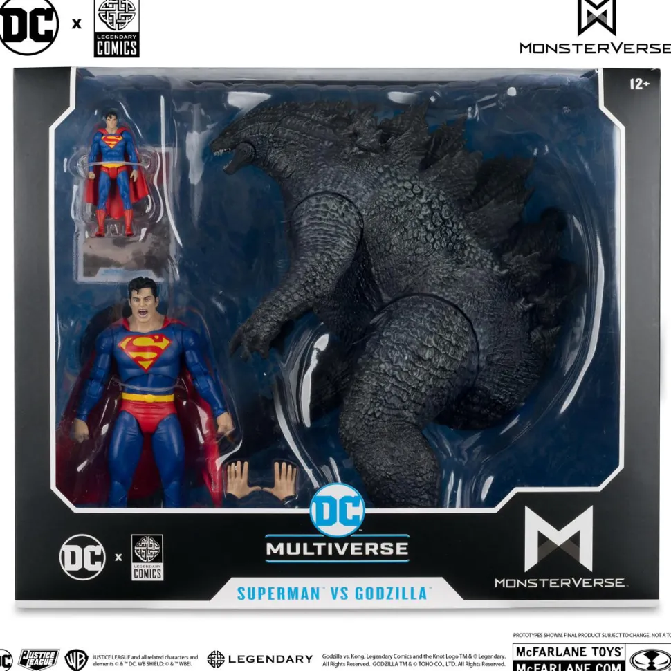 Justice League vs. Godzilla vs. Kong - Superman vs. Godzilla DC Multiverse 7" Scale Action Figure 2-Pack