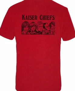 Kaiser Chiefs - Red Cartoon Male T-Shirt