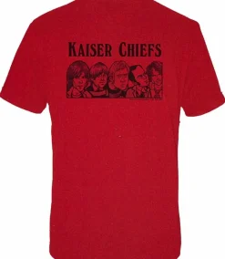 Kaiser Chiefs - Red Cartoon Male T-Shirt