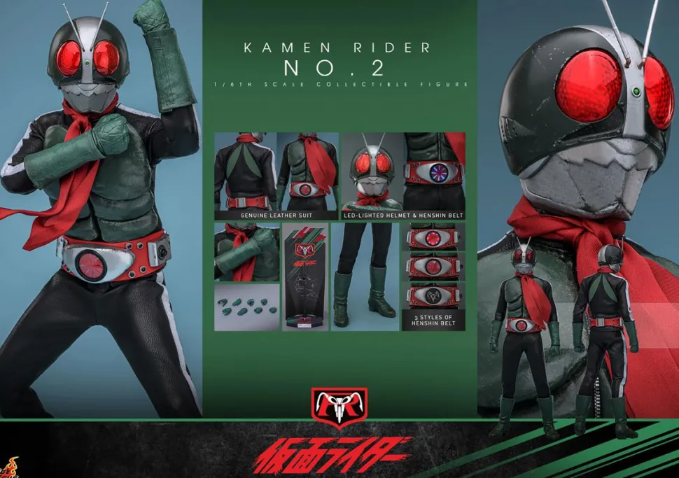 Kamen Rider - Kamen Rider No.2 1/6th Scale Hot Toys Action Figure
