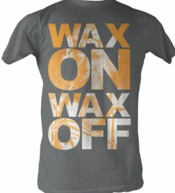 Karate Kid - Wax On Wax Off Charcoal Male T-Shirt