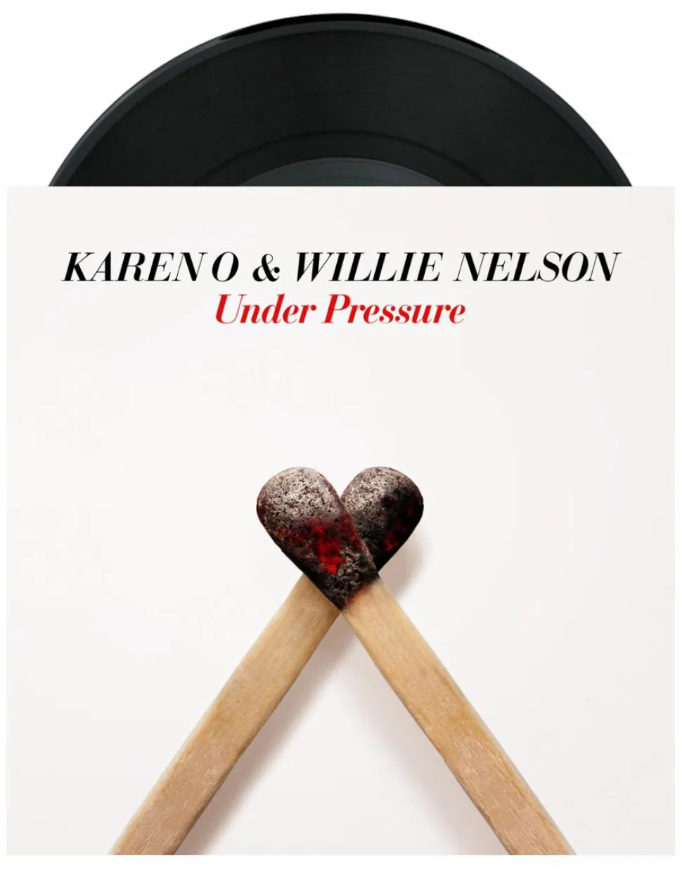 Karen O & Willie Nelson - Under Pressure 7” Single Vinyl Record (2021 Record Store Day Exclusive)