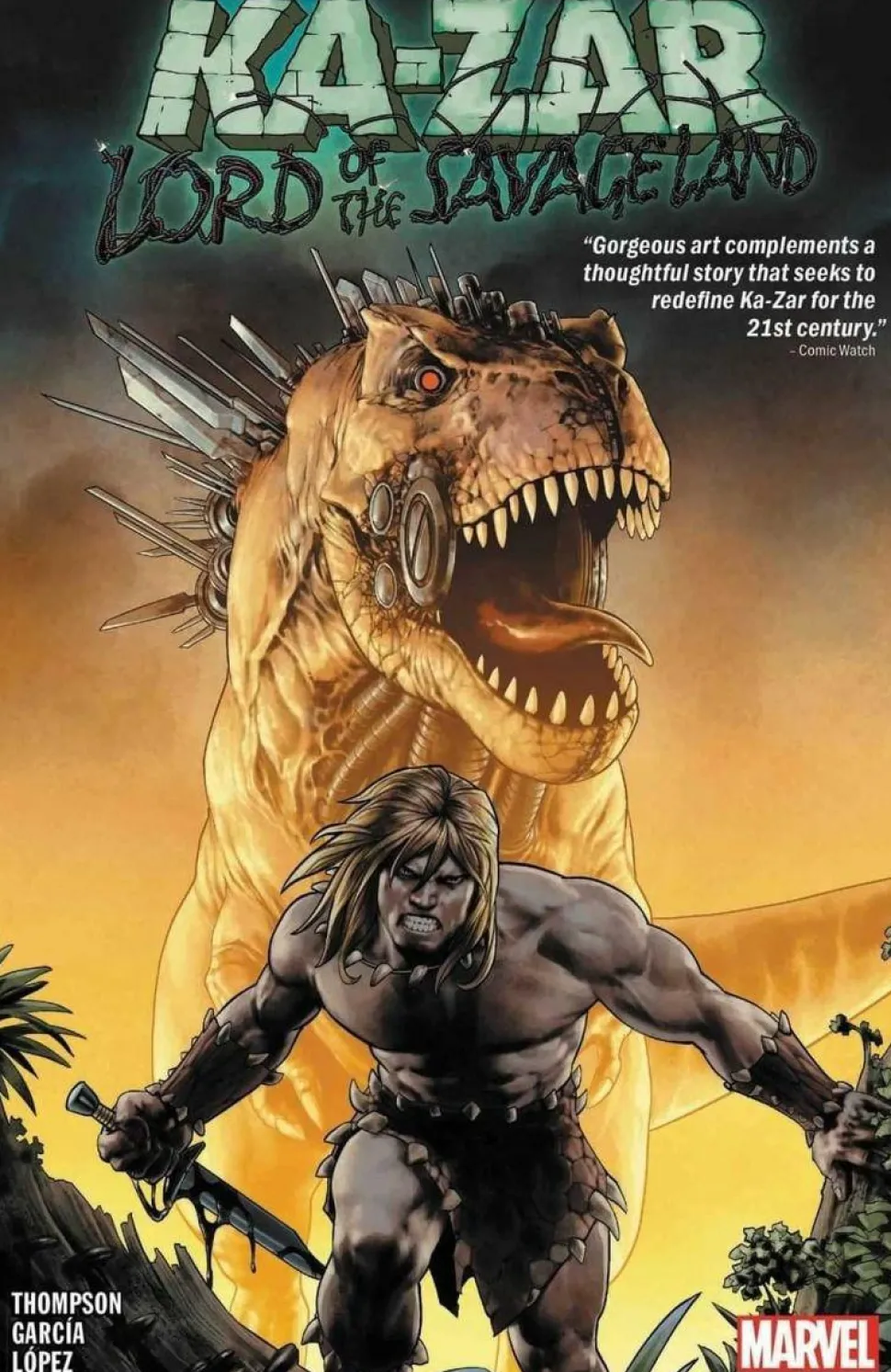 Ka-Zar Lord of the Savage Land by Zac Thompson Trade Paperback Book