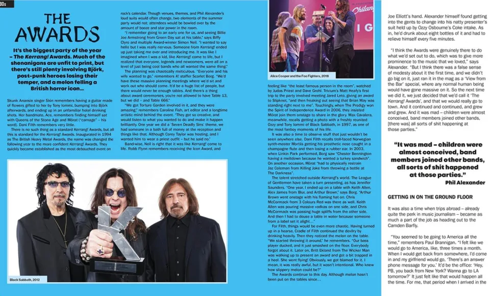 Kerrang! Living Loud: Four Decades on the Frontline of Rock, Metal, Punk, and Alternative Music by Nick Ruskell Hardcover Book