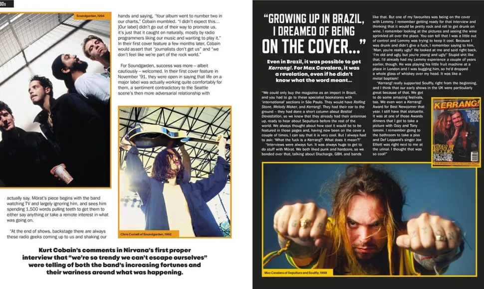 Kerrang! Living Loud: Four Decades on the Frontline of Rock, Metal, Punk, and Alternative Music by Nick Ruskell Hardcover Book