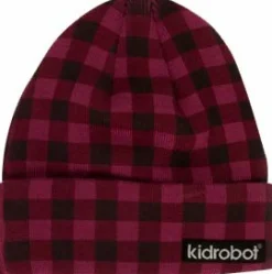 Kidrobot - Gingham Classic Robot Beanie (Raspberry Edition)