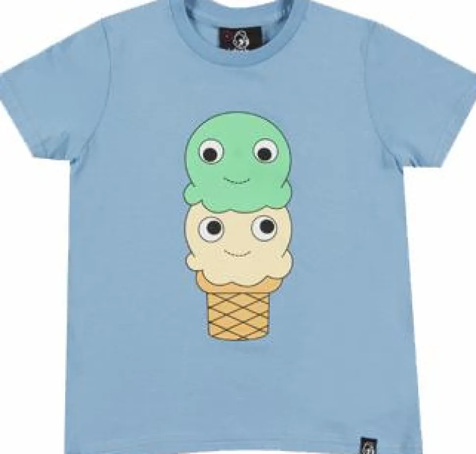 Kidrobot - Yummy Cone Blue Youth or Kids T-Shirt