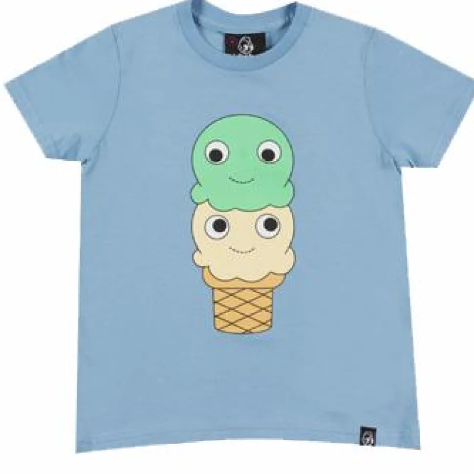Kidrobot - Yummy Cone Blue Youth or Kids T-Shirt