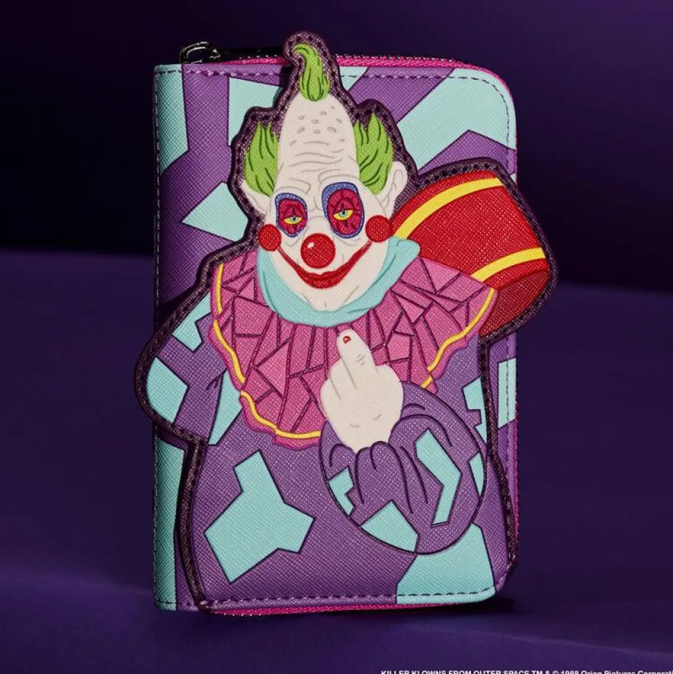 Killer Klowns from Outer Space - Jumbo Glow in the Dark 4" Zip-Around Wallet