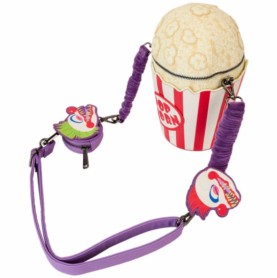 Killer Klowns from Outer Space - Popcorn Scented Glow in the Dark 10" Crossbody Bag with Coin Purse