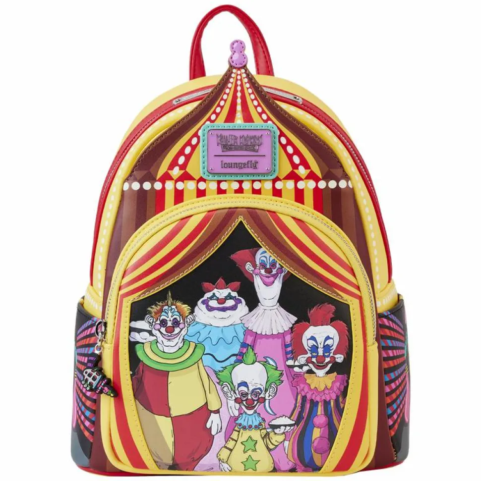 Killer Klowns from Outer Space - Glow in the Dark 10" Faux Leather Mini Backpack
