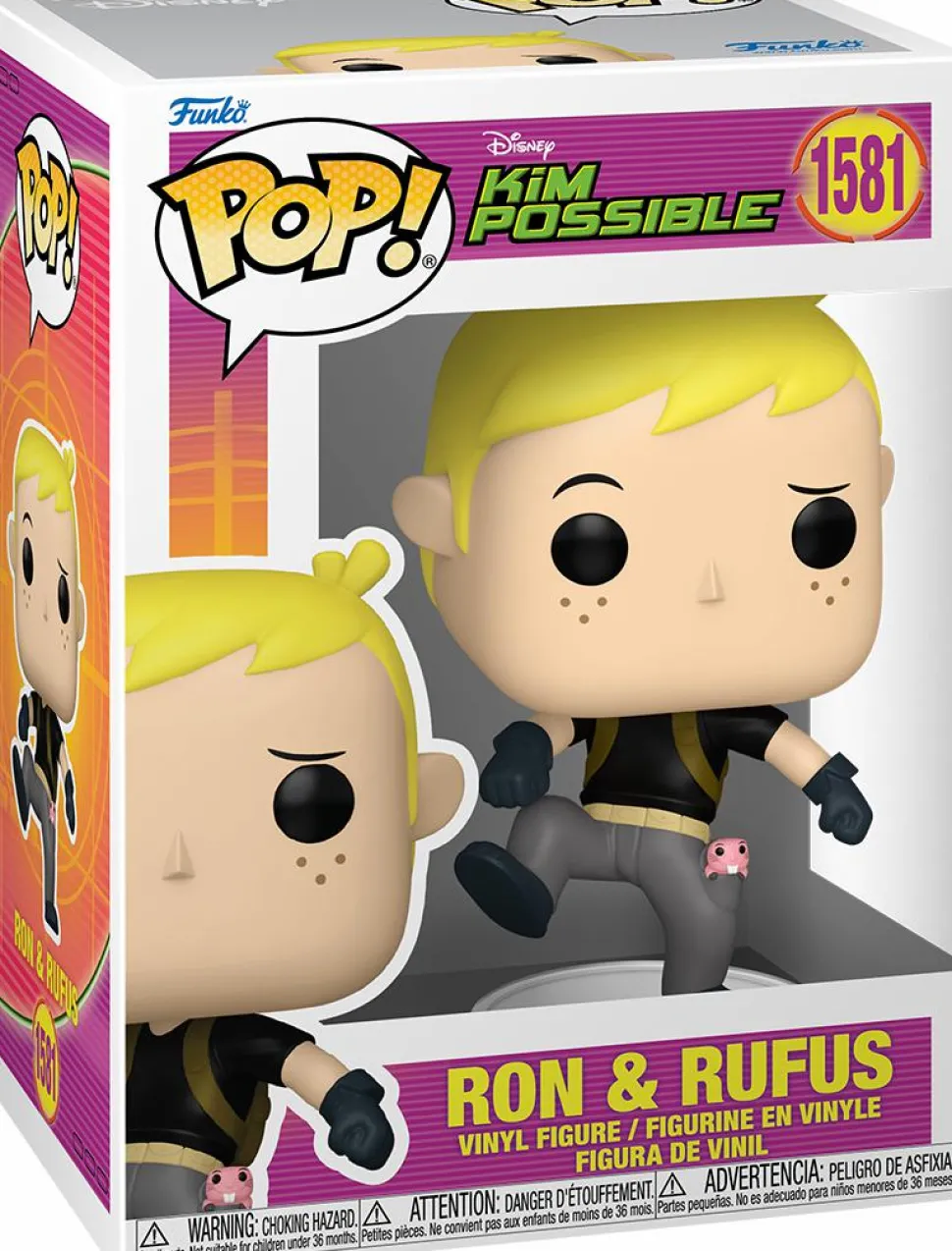 Kim Possible - Ron & Rufus Pop! Vinyl Figure