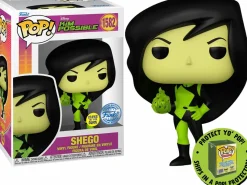 Kim Possible - Shego Glow-in-the-Dark Pop! Vinyl Figure in Acrylic Pop! Protector (Popcultcha Exclusive)