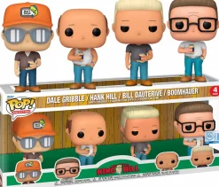 King of the Hill - Dale Gribble, Hank Hill, Bill Dauterive & Boomhauer Pop! Vinyl Figure 4-Pack