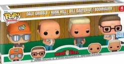 King of the Hill - Dale Gribble, Hank Hill, Bill Dauterive & Boomhauer Pop! Vinyl Figure 4-Pack