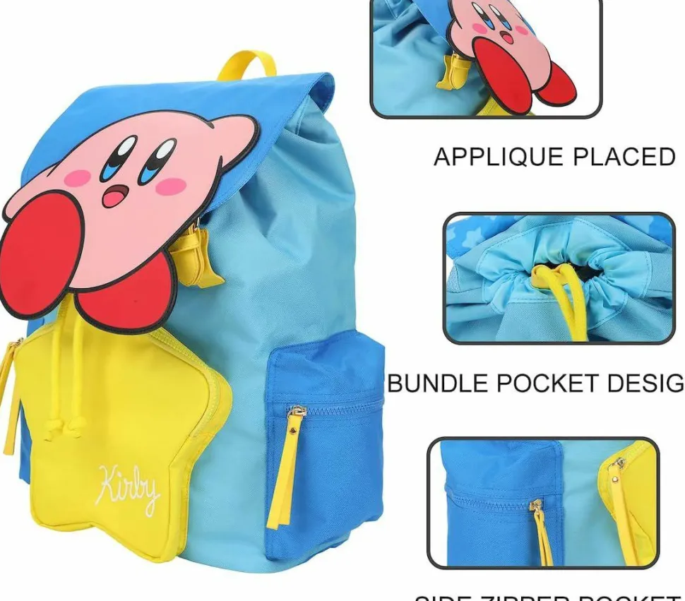 Kirby - Kirby Star 3D Die-Cut 18" Rucksack Backpack