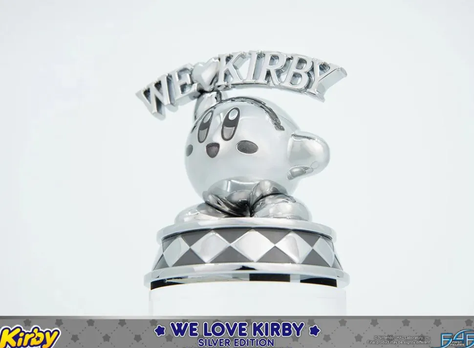 Kirby - We Love Kirby (Silver Edition) 4" Mini Metal Statue