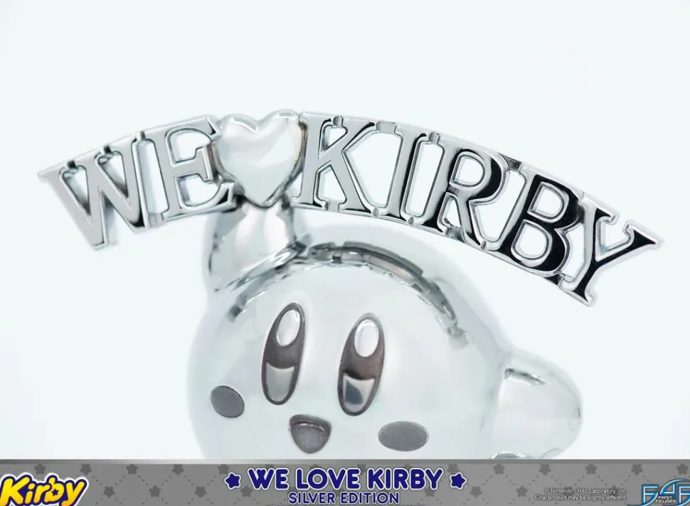 Kirby - We Love Kirby (Silver Edition) 4" Mini Metal Statue