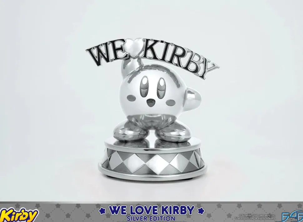 Kirby - We Love Kirby (Silver Edition) 4" Mini Metal Statue
