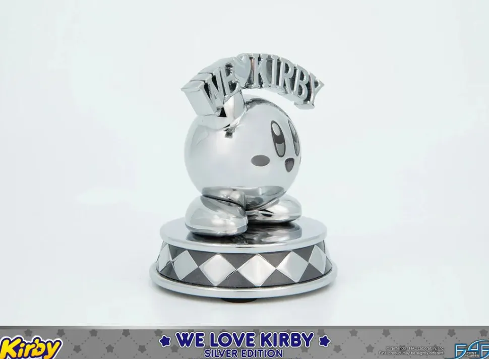 Kirby - We Love Kirby (Silver Edition) 4" Mini Metal Statue