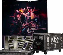KISS - Alive! Stage Sign Road Case & Stage Backdrop Rock Iconz On Tour Scaled Replica