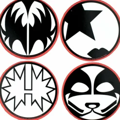 Kiss - Round Coasters (Set of 4)