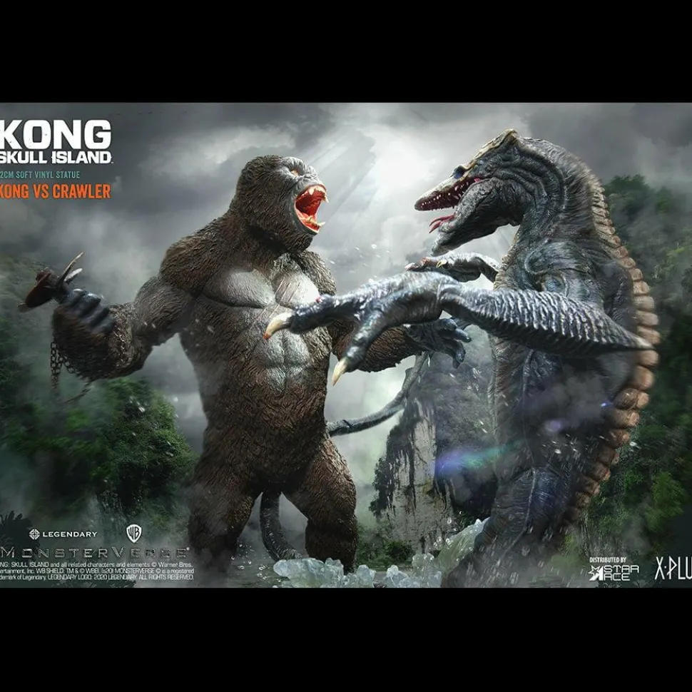 Kong: Skull Island - King Kong Vs Skull Crawler Deluxe 12” Vinyl Statue