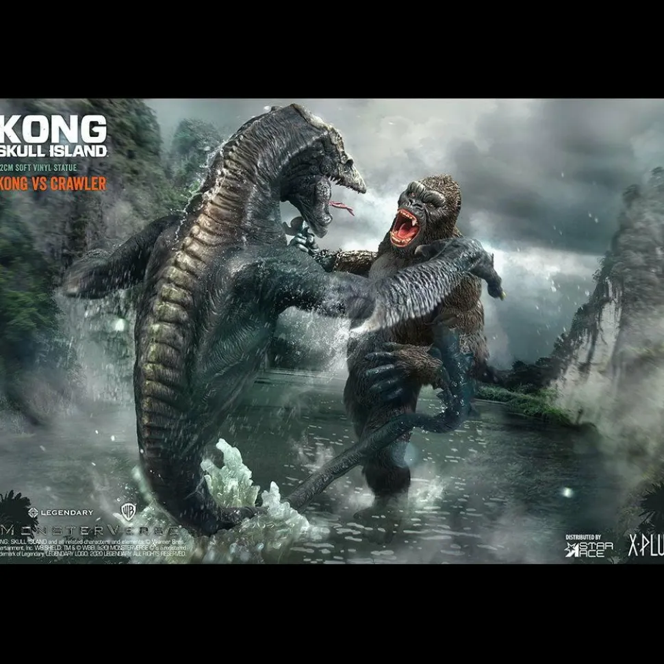 Kong: Skull Island - King Kong Vs Skull Crawler Deluxe 12” Vinyl Statue