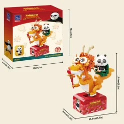 Kung Fu Panda - Po's Cosrider Building Block Construction Set (186 Pieces)