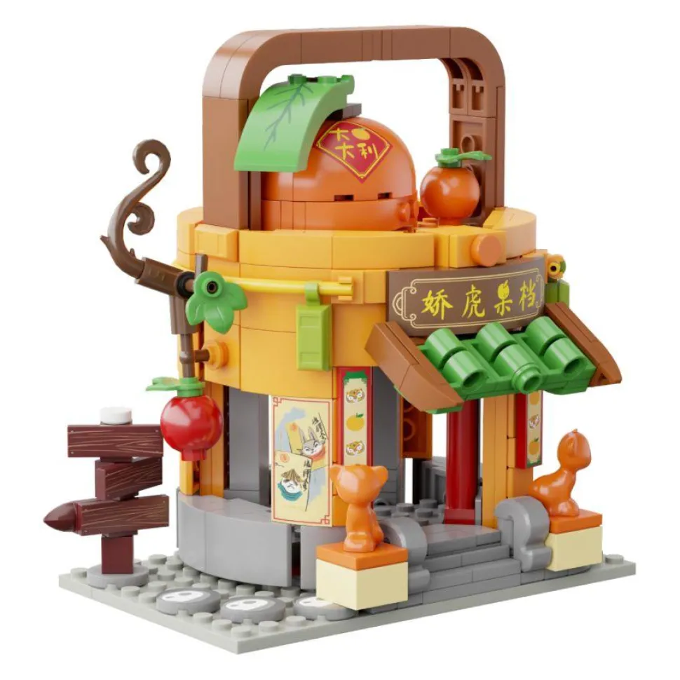 Kung Fu Panda - Tigress's Fruit Store Mini Street View Building Block Construction Set (293 Pieces)