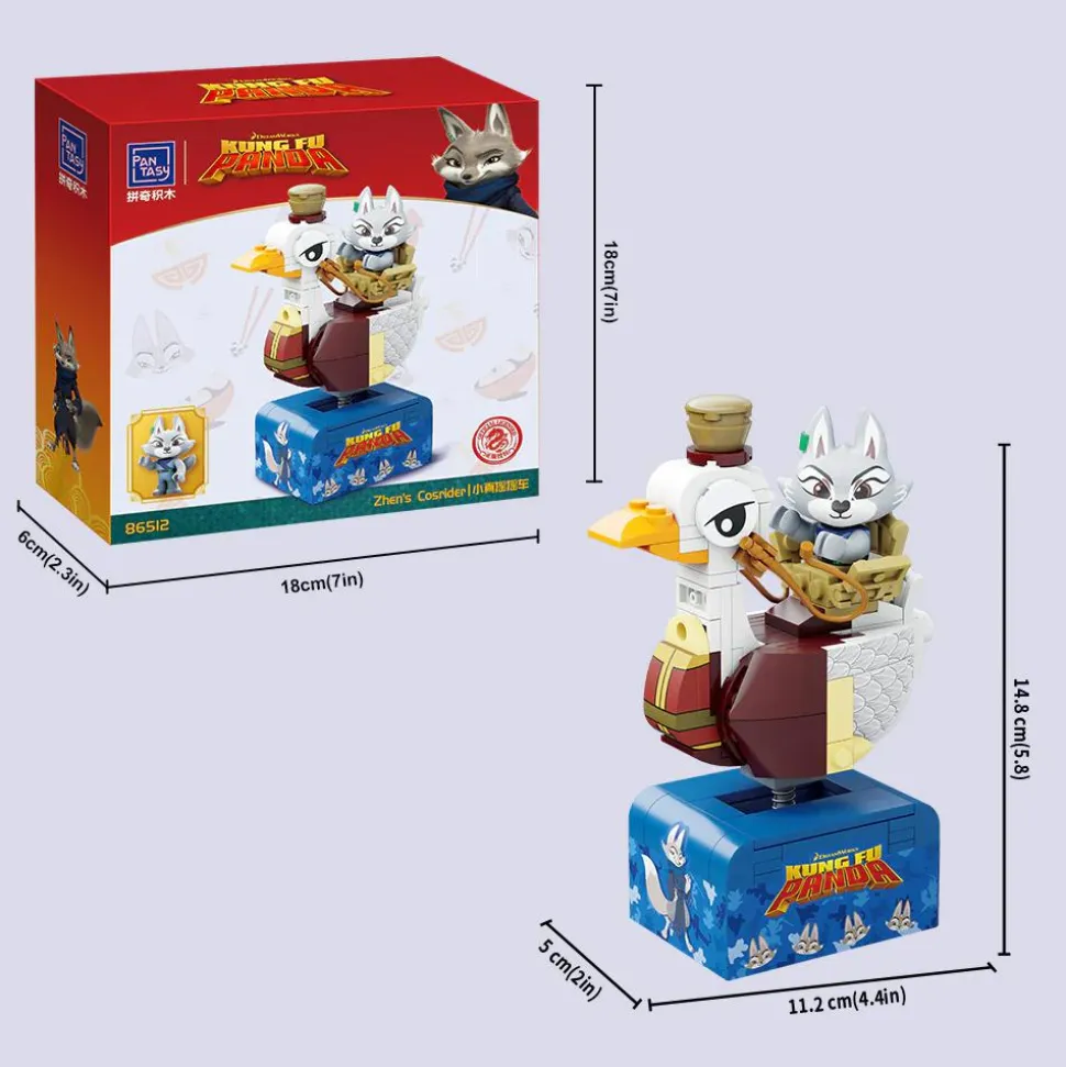 Kung Fu Panda - Zhen's Cosrider Building Block Construction Set (136 Pieces)