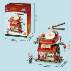 Kung Fu Panda - Zhen's Ramen Stall Mini Street View Building Block Construction Set (359 Pieces)