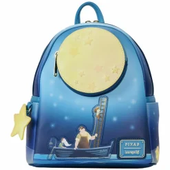 La Luna - Moon Glow in the Dark Light Up 10" Faux Leather Mini Backpack