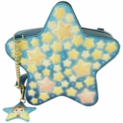 La Luna - Star Glow in the Dark Light Up 9" Faux Leather Crossbody Bag