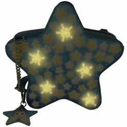La Luna - Star Glow in the Dark Light Up 9" Faux Leather Crossbody Bag