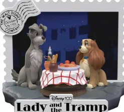 Lady and the Tramp (1955) - Lady and the Tramp Disney 100th Anniversary D-Stage 6" Diorama Statue