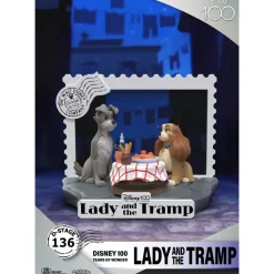 Lady and the Tramp (1955) - Lady and the Tramp Disney 100th Anniversary D-Stage 6" Diorama Statue