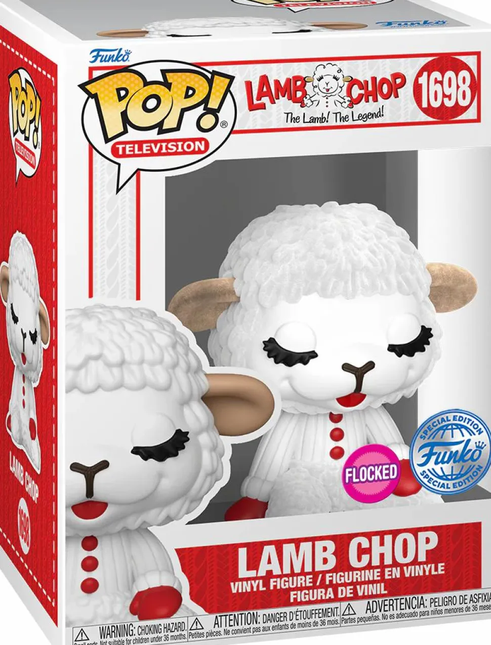 Lamb Chop - Lamb Chop Flocked Pop! Vinyl Figure (Popcultcha Exclusive)