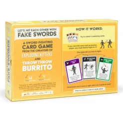 Let's Hit Each Other With Fake Swords - Large Box Version A Family Party Game by Exploding Kittens Card Game