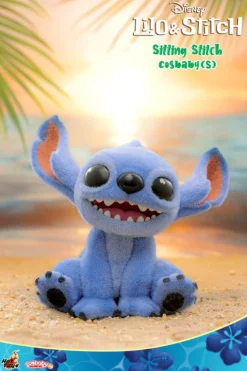 Lilo & Stitch (2025) - Stitch Sitting Velvet Hair Version Cosbaby (S) Hot Toys Figure
