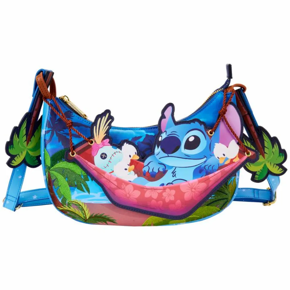 Lilo & Stitch - Camping Cuties 6" Faux Leather Crossbody Bag