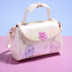Lilo & Stitch - Cherry Blossom Bow Handle 10" Faux Leather Crossbody Bag