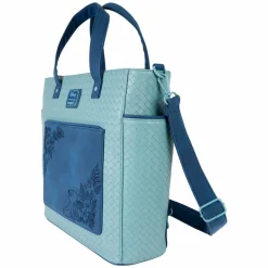 Lilo & Stitch - Embroidered Woven 13" Faux Leather Convertible Tote Bag