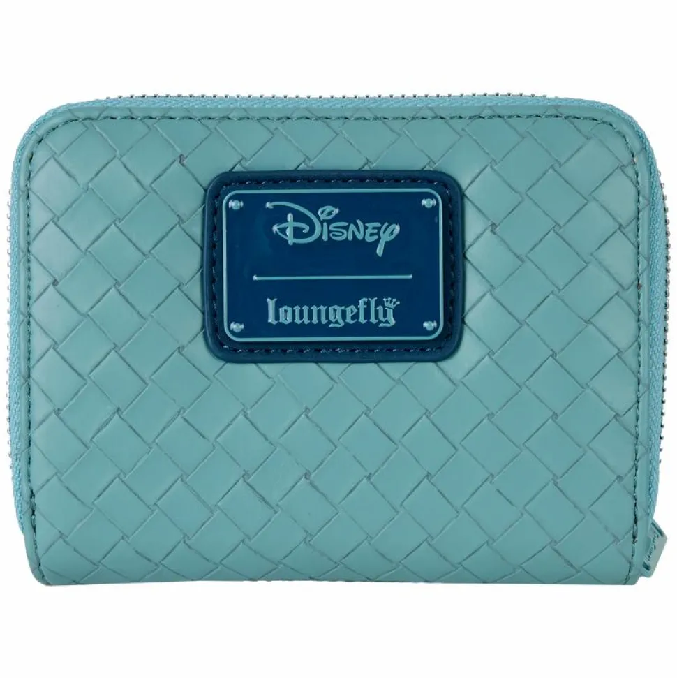 Lilo & Stitch - Embroidered Woven 4" Faux Leather Trifold Wallet