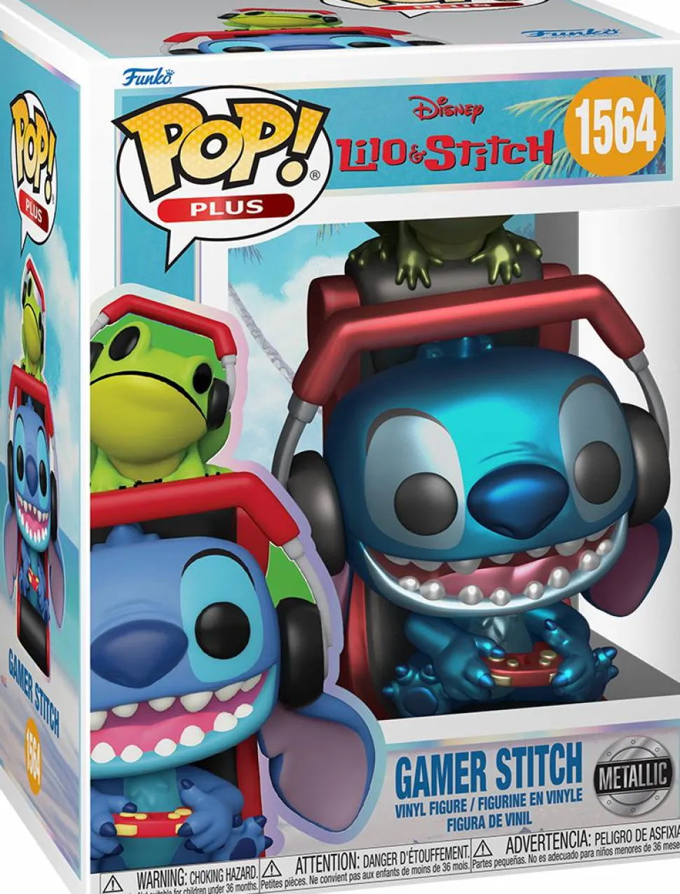 Lilo & Stitch - Gamer Stitch Metallic Pop! Vinyl Figure