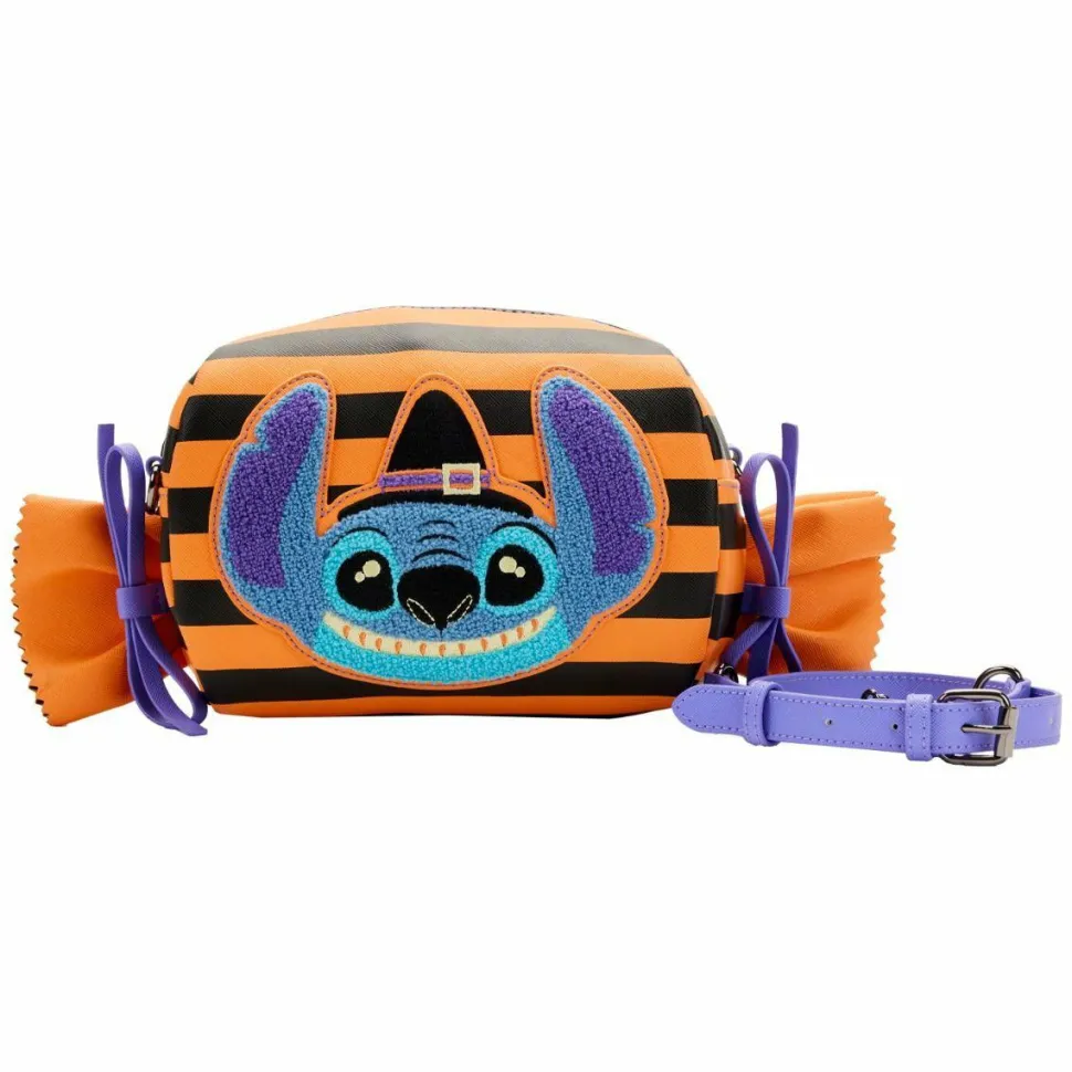Lilo & Stitch - Halloween Candy Wrapper 6” Faux Leather Crossbody Bag