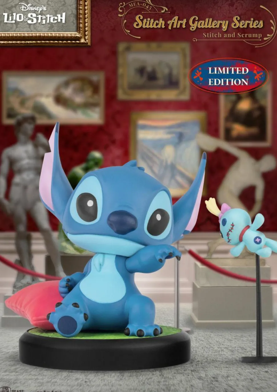 Lilo & Stitch - Stitch Art Gallery Series Mini Egg Attack 3" Action Figure Bundle (Set of 7)