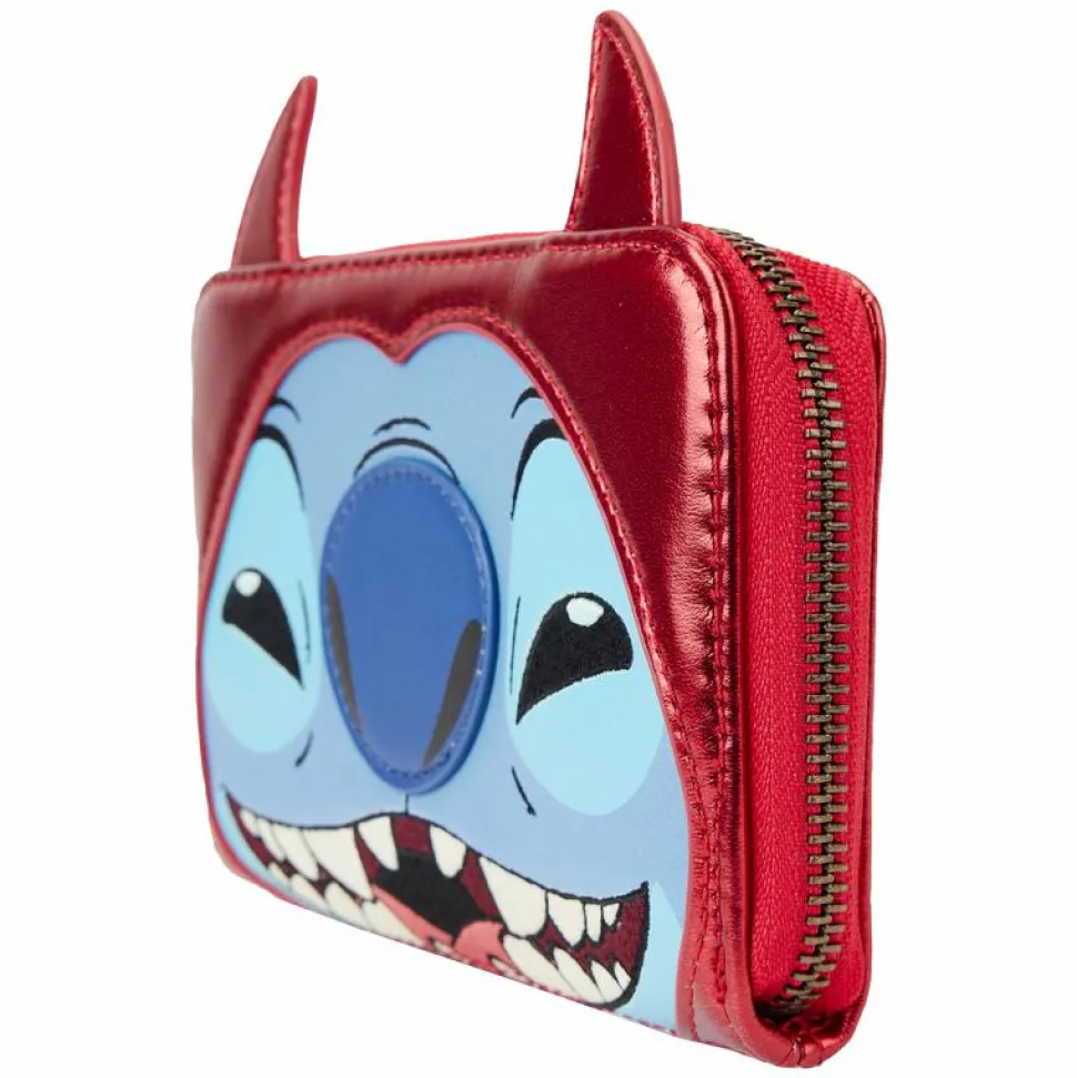 Lilo & Stitch - Stitch Devil Cosplay 4" Faux Leather Zip-Around Wallet