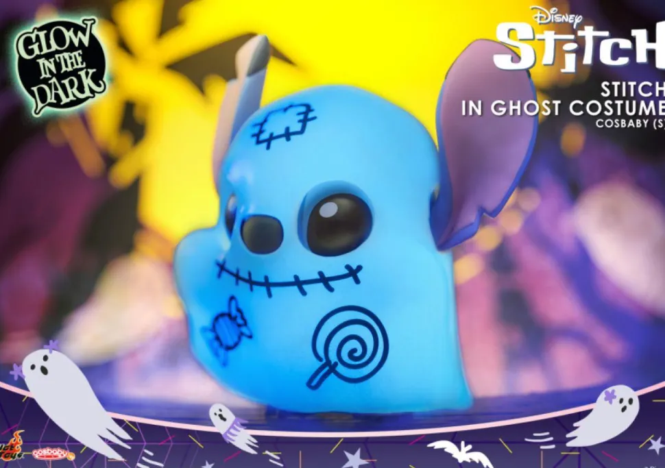 Lilo & Stitch - Stitch in Ghost Costume Glow-in-the-Dark Cosbaby (S) Hot Toys Figure