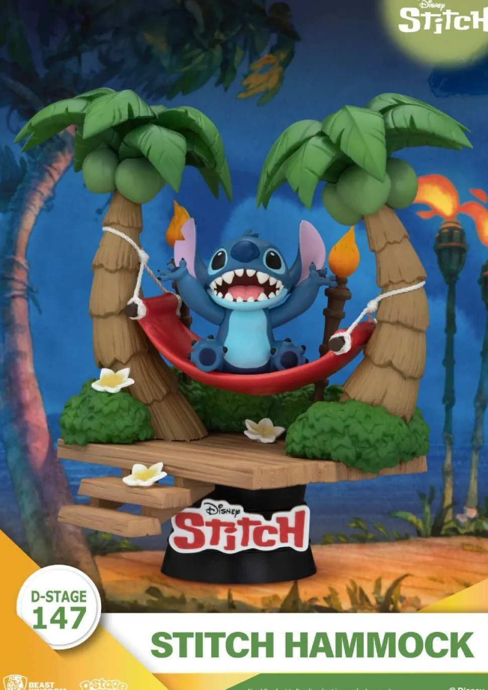 Lilo & Stitch - Stitch in Hammock D-Stage 6" PVC Diorama Statue
